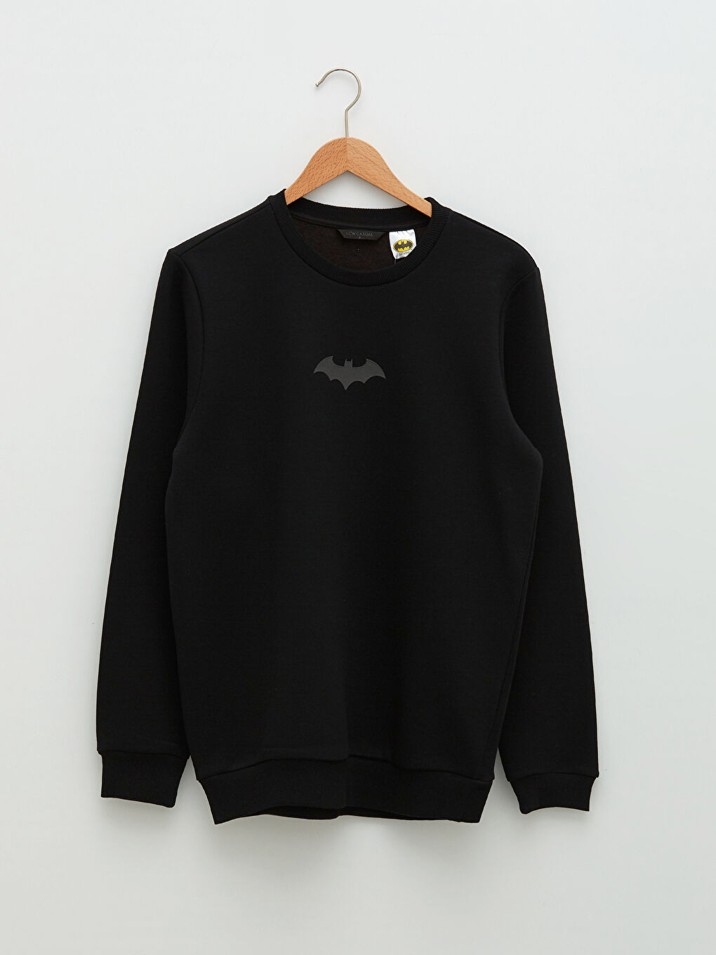 Crew Neck Long Sleeve Batman Printed Men's Thick Sweatshirt-6