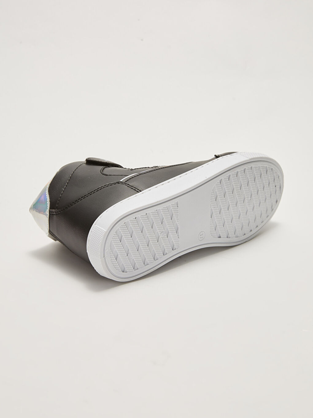 Siyah Bağcıklı ve Cırt Cırtlı Bilek Boy Kız Çocuk Spor Ayakkabı-2