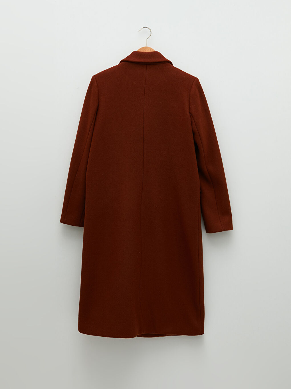 Jacket Collar Straight Pocket Detailed Long Sleeve Thick Women's Cachet Coat-6