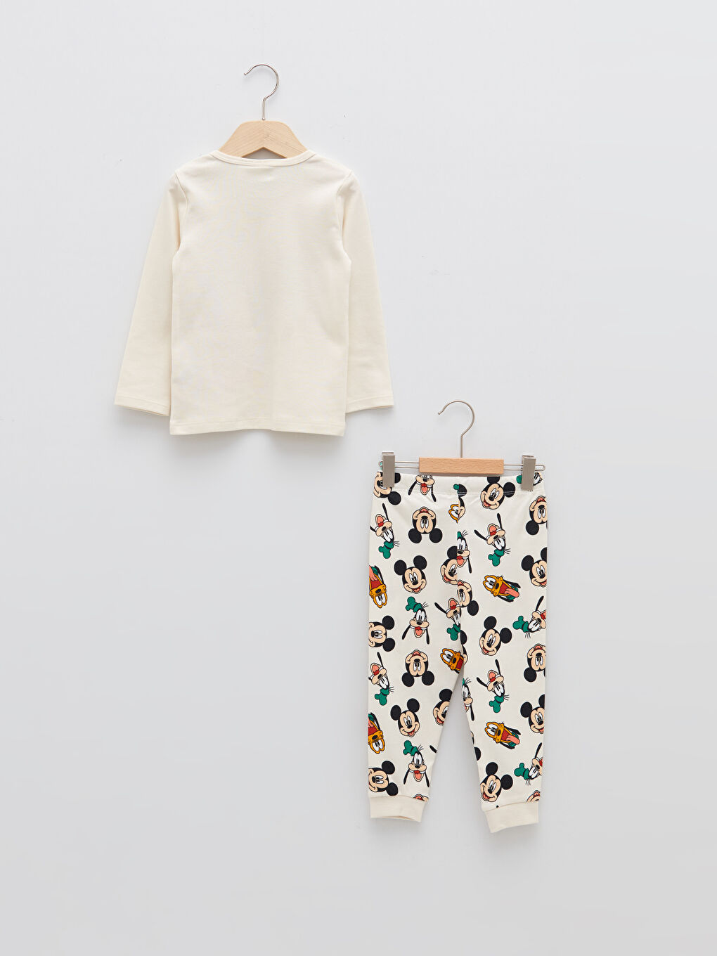 Ensemble de pyjama bébé garçon en coton imprimé Disney à manches longues col rond-1