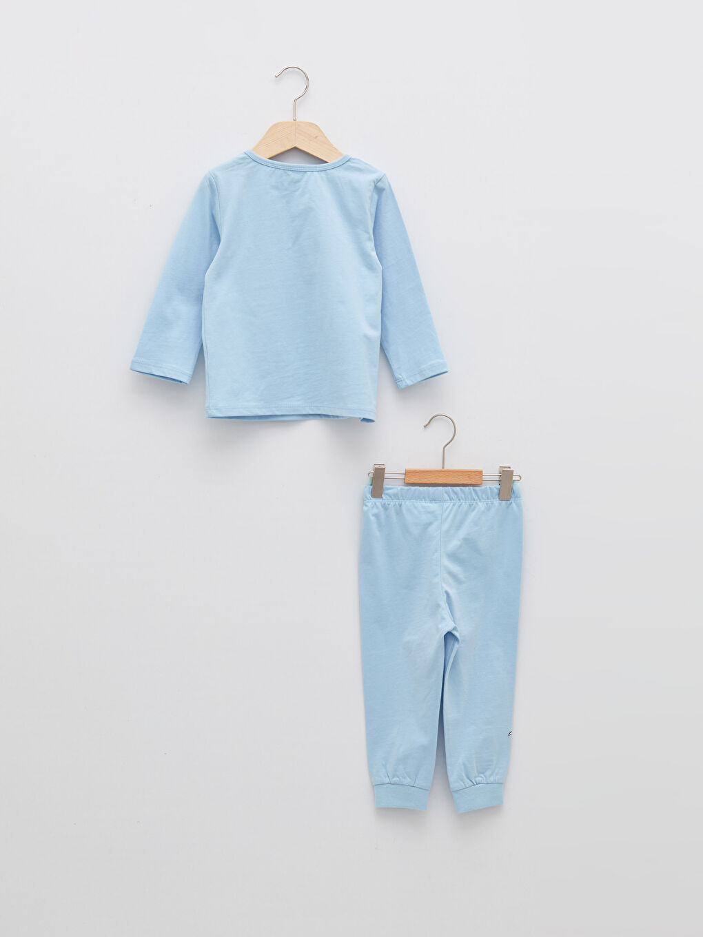 Crew Neck Long Sleeved Tom and Jerry Printed Baby Boy Pajamas Set-1