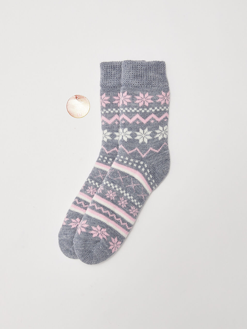 Patterned Thermal Girl's Socks-1