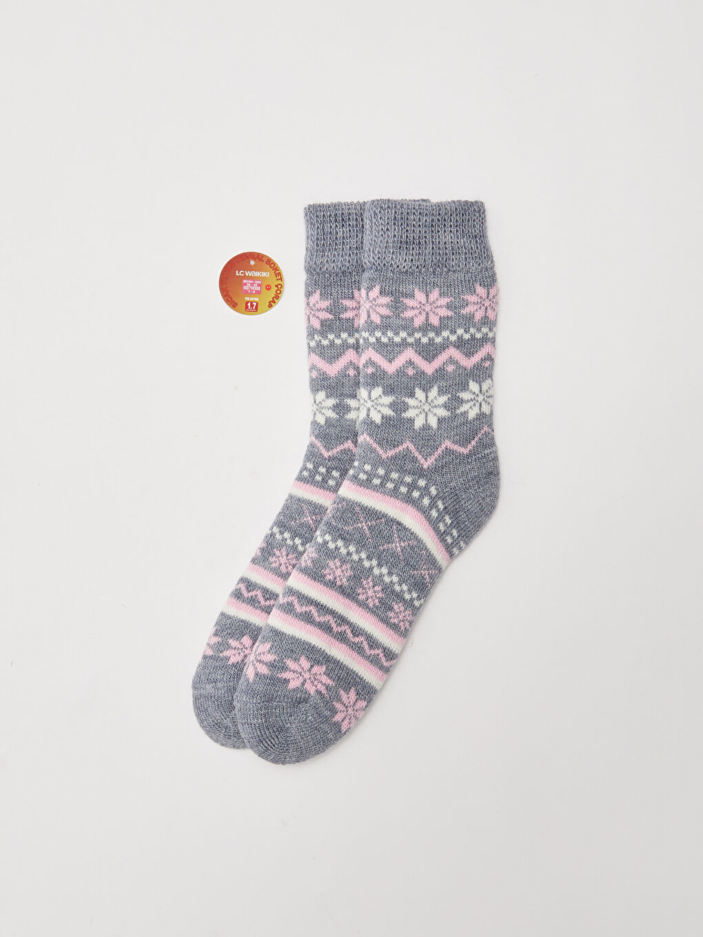Patterned Thermal Girl's Socks