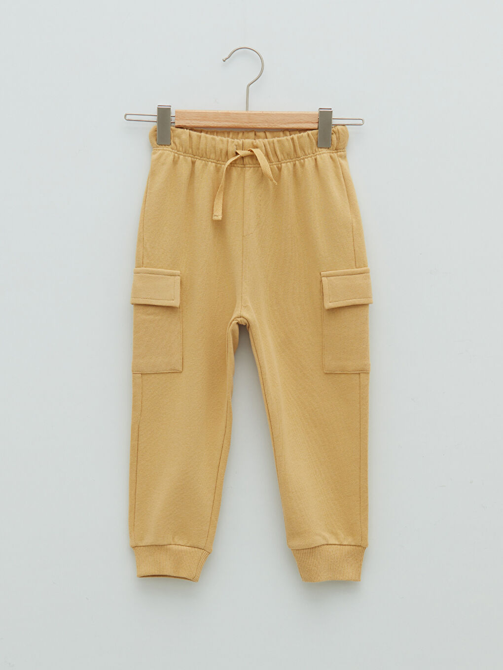 Sarı Kapüşonlu Uzun Kollu Erkek Bebek Sweatshirt ve Jogger Pantolon 2'li Takım-2