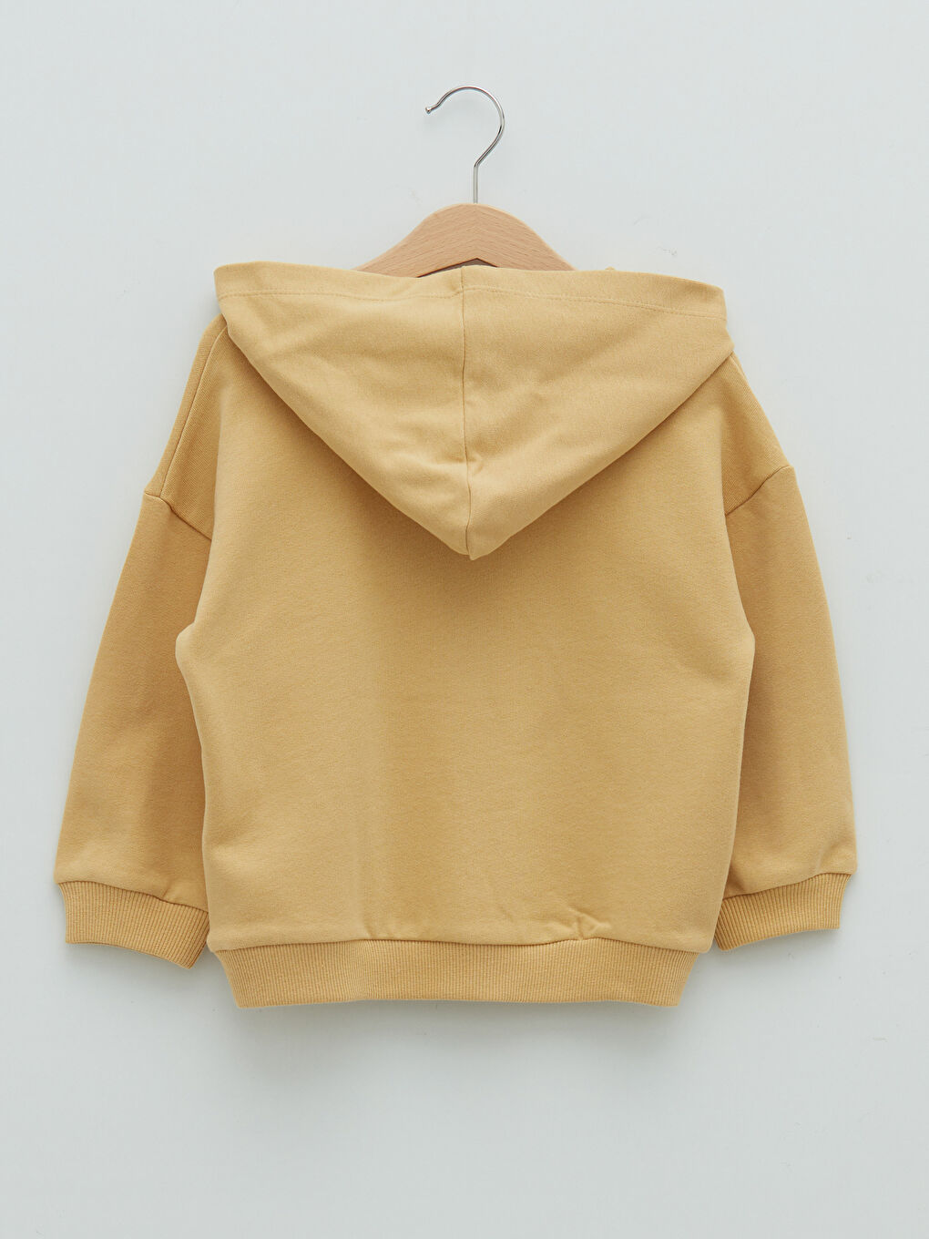 Sarı Kapüşonlu Uzun Kollu Erkek Bebek Sweatshirt ve Jogger Pantolon 2'li Takım-3