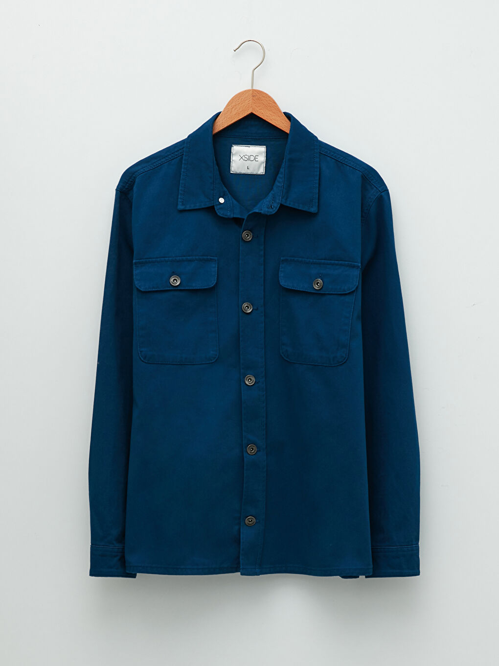 XSIDE Regular Fit Long Sleeve Men's Denim Shirt -W1FD97Z8