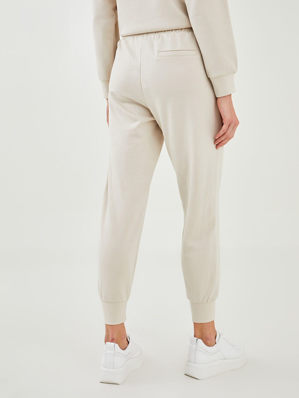 Women's High Waist Pocket Detailed Jogger Sweatpants -W1FE18Z8-G5M