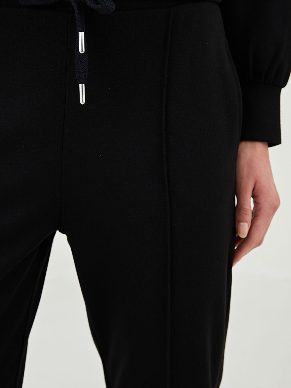LCW Vision Elastic Waist Stitched Detail Women's Tracksuit Bottoms -W1FE22Z8-CVL
