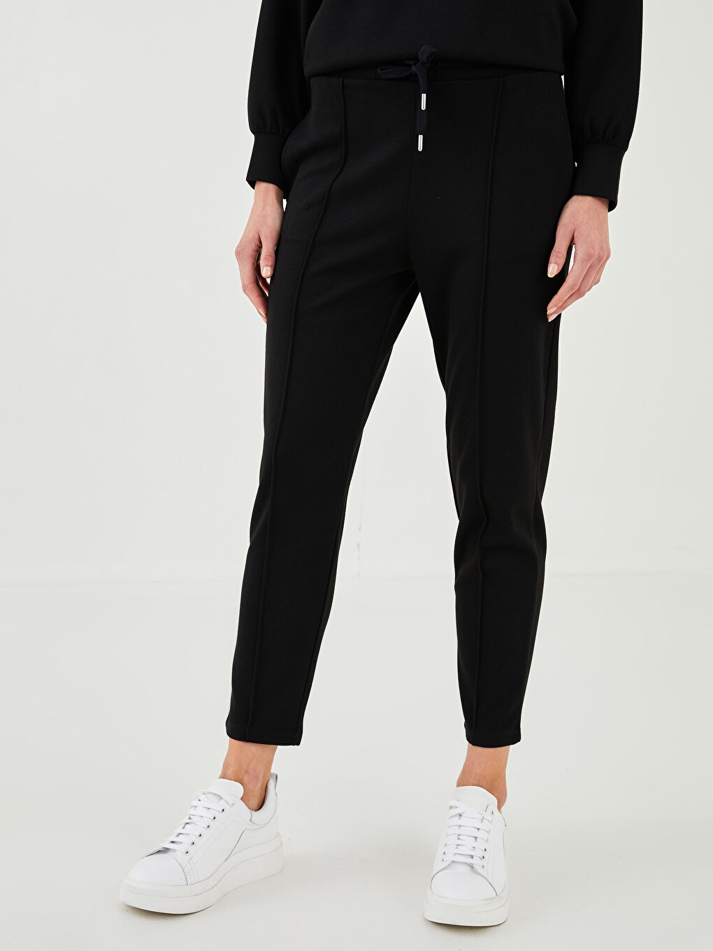 LCW Vision Elastic Waist Stitched Detail Women's Tracksuit Bottoms -W1FE22Z8-CVL