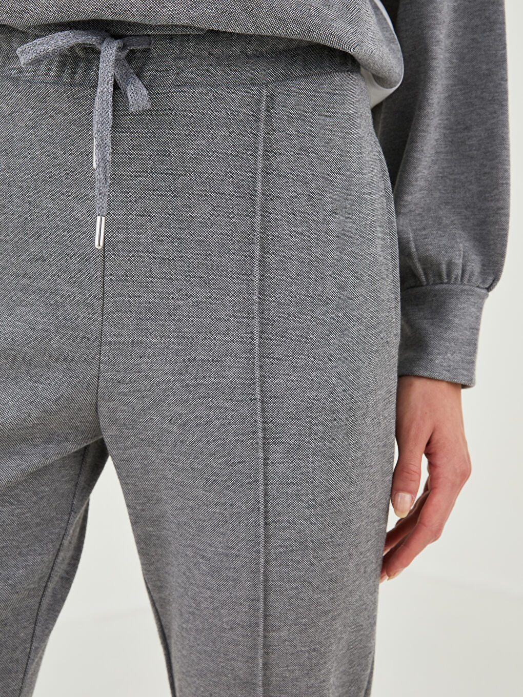 LCW Vision Elastic Waist Stitched Detail Women's Tracksuit Bottoms -W1FE22Z8-LAL