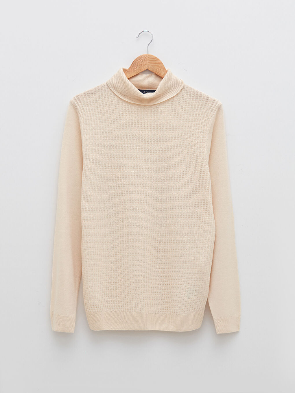 Turtleneck Long Sleeve Men's Knitwear Sweater-5