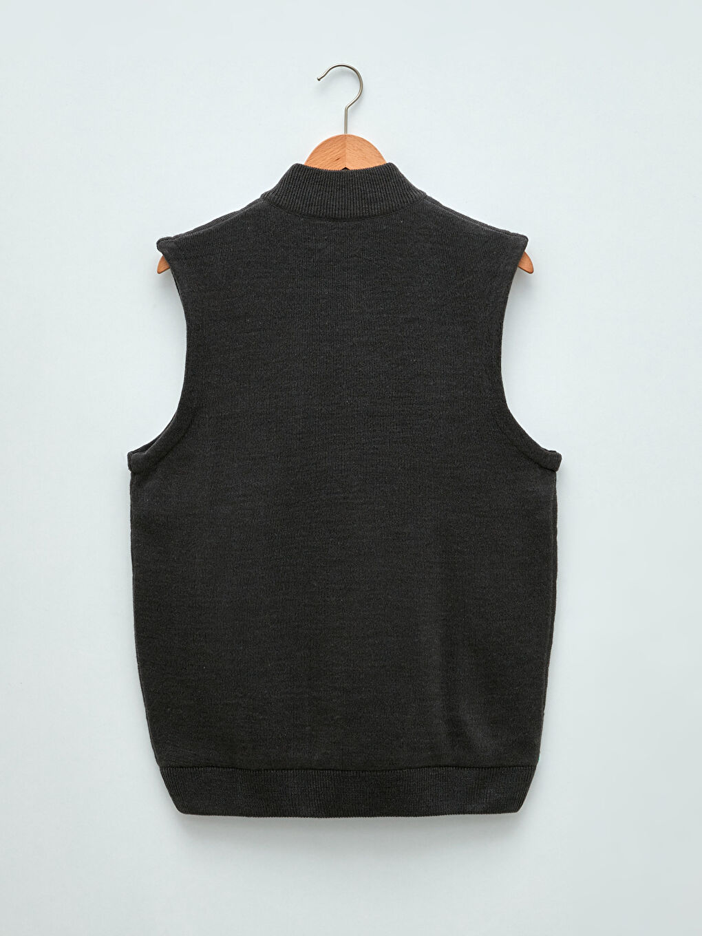 Ерлерге арналған стандартты пішім биік жағалы жилет-6