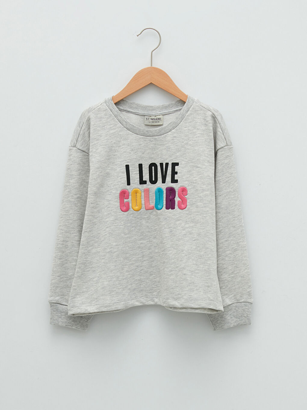 Hanorac Guler Rotund Imprimat Mânecă Lungă pentru Fete