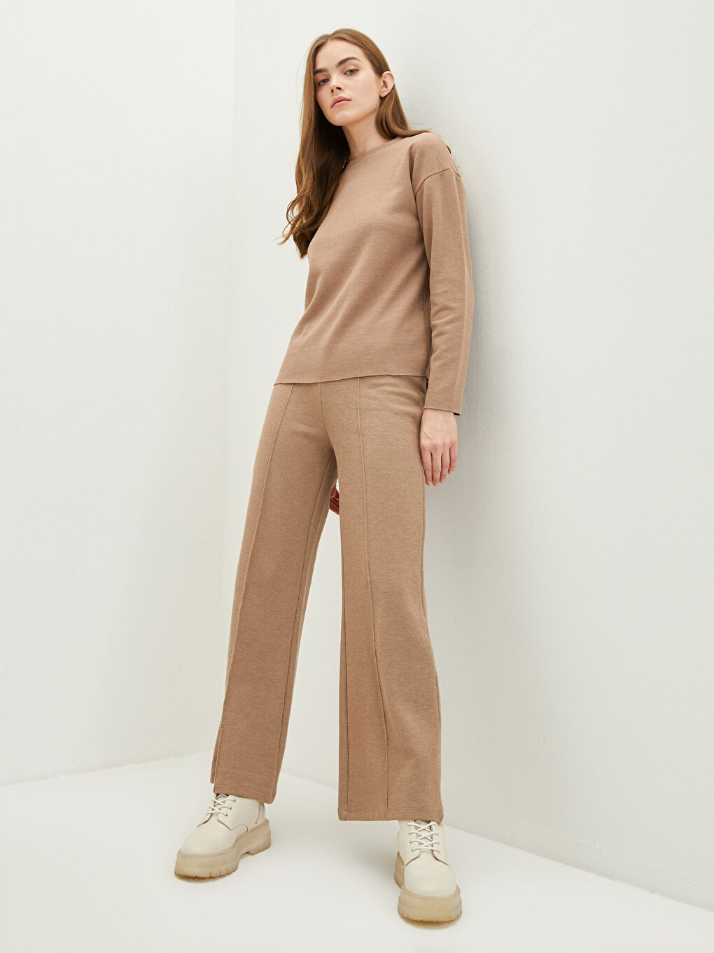LCW Vision Elastic Waist Ankle Length Women's Sweatpants -W1FF50Z8-EEV