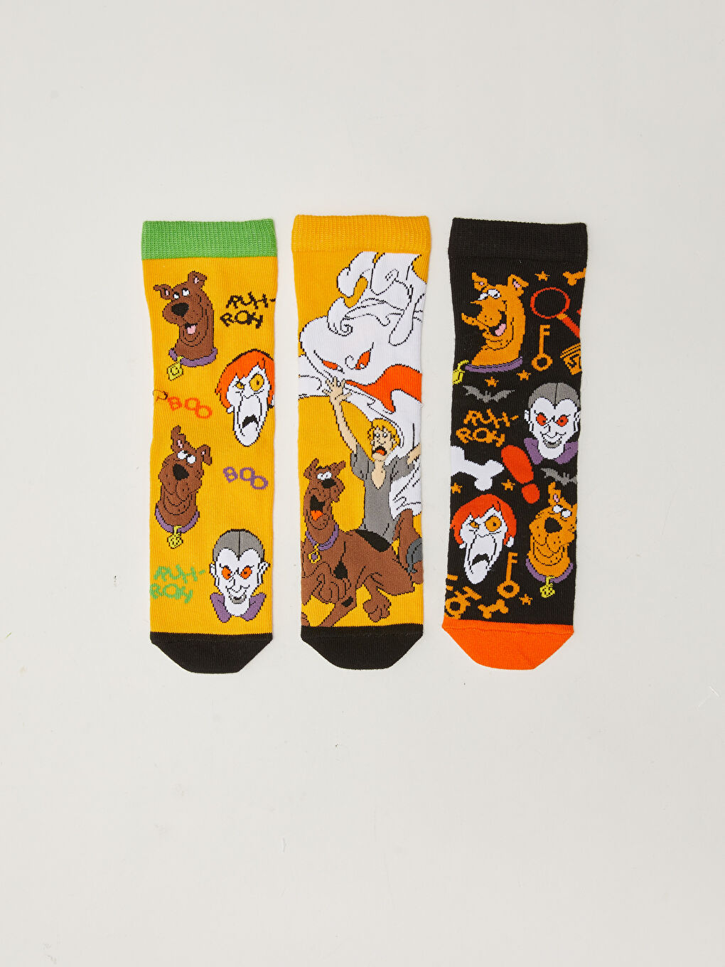 Scooby Doo Desenli Erkek Çocuk Soket Çorap 3'lü-2
