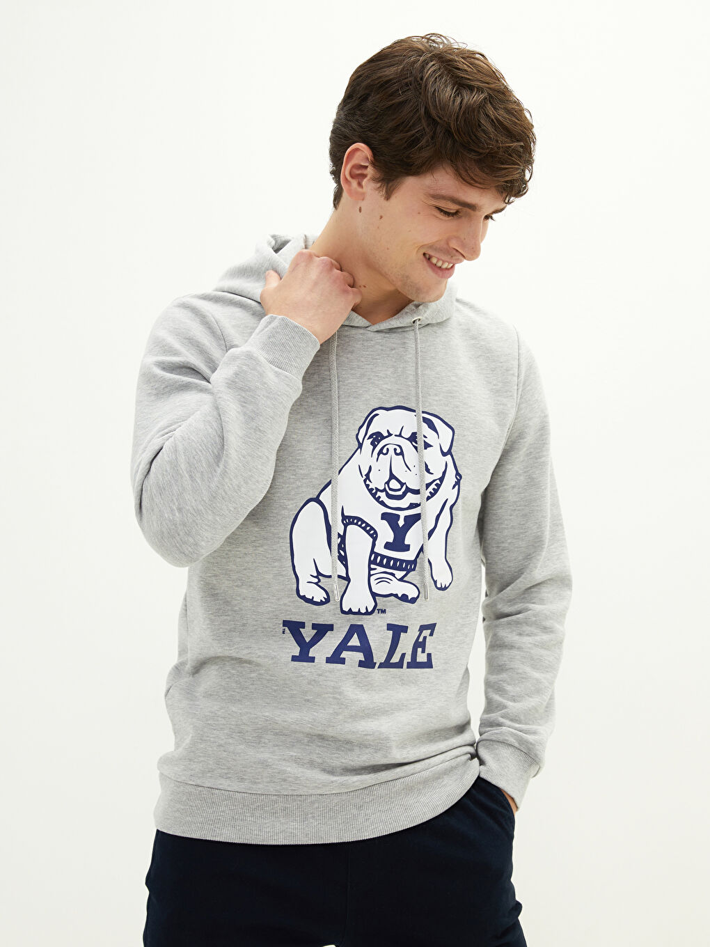 Худи Мужское С Длинным Рукавом С Принтом Толстое-1