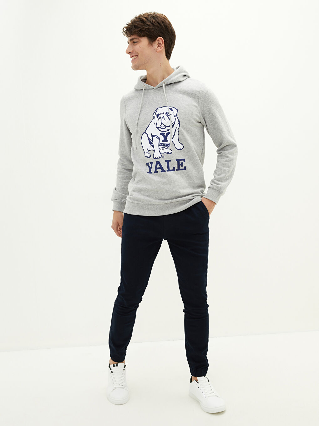 Худи Мужское С Длинным Рукавом С Принтом Толстое-3