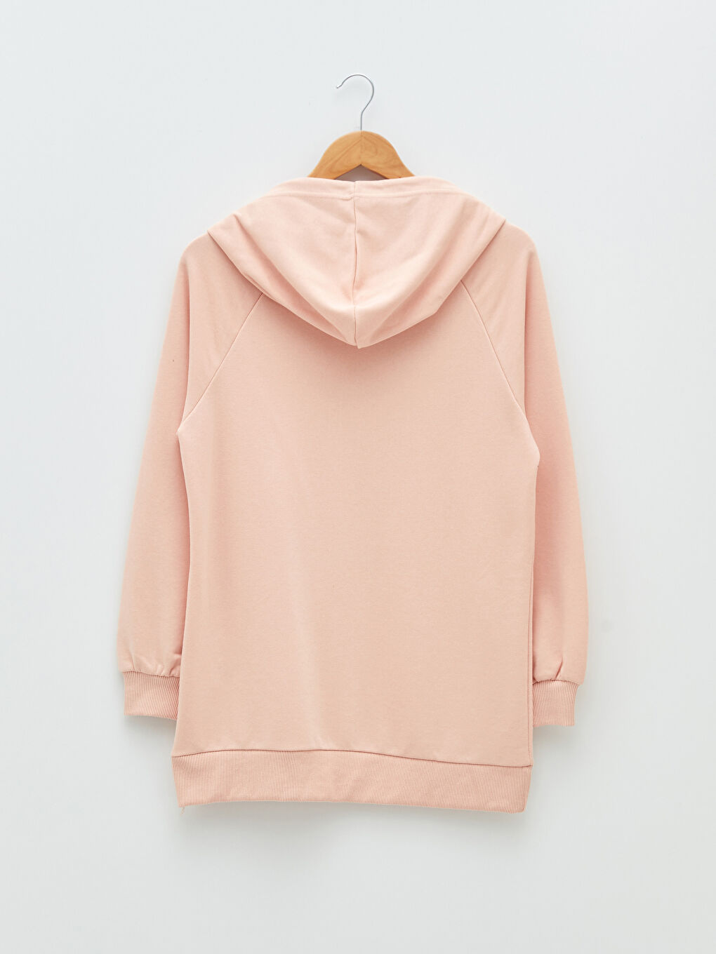 LCW Vision Mat Pembe Kapüşonlu Baskılı Uzun Kollu Kadın Sweatshirt - 6