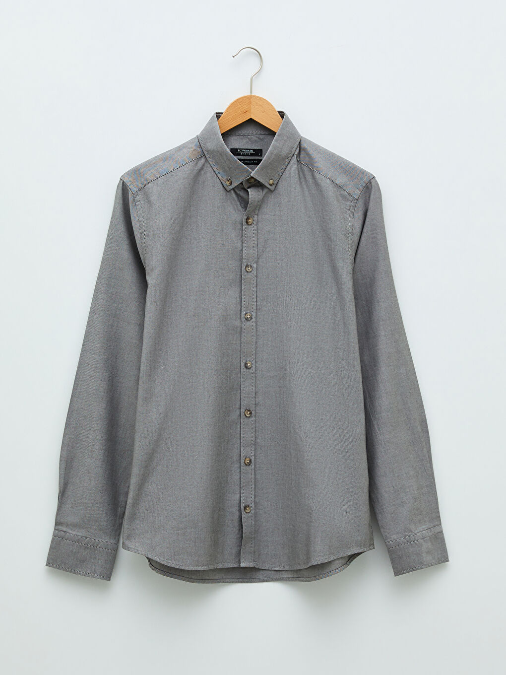 قميص رجالي قطن بأكمام طويلة وقصة ضيقة-5