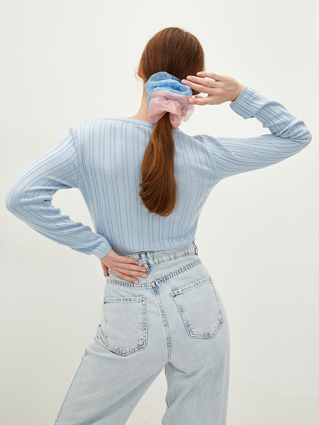 Karışık Kadın Şifon Saç Tokası 2'li