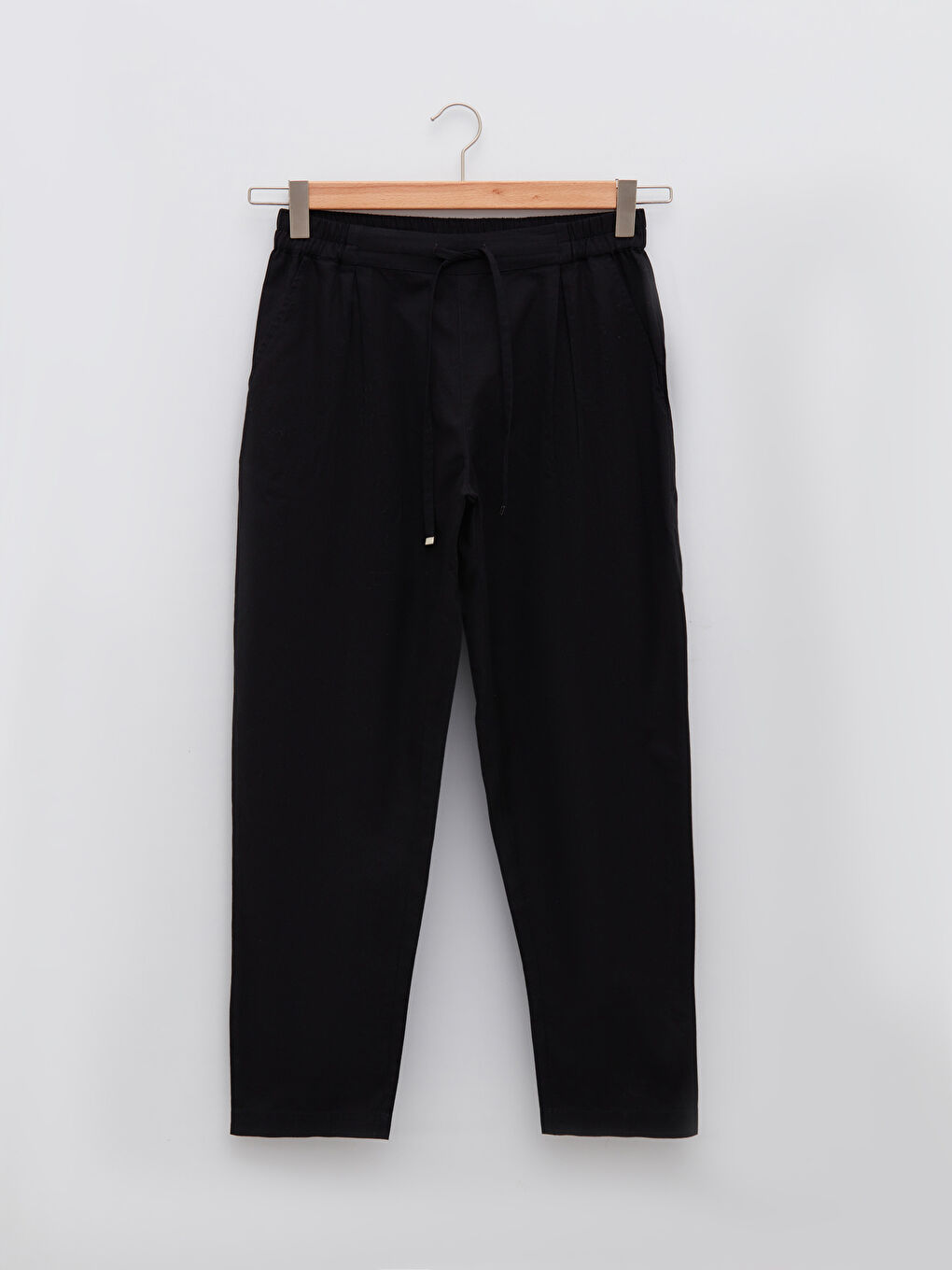 سروال نساء بخصر مطاطي وتفاصيل رباط-5