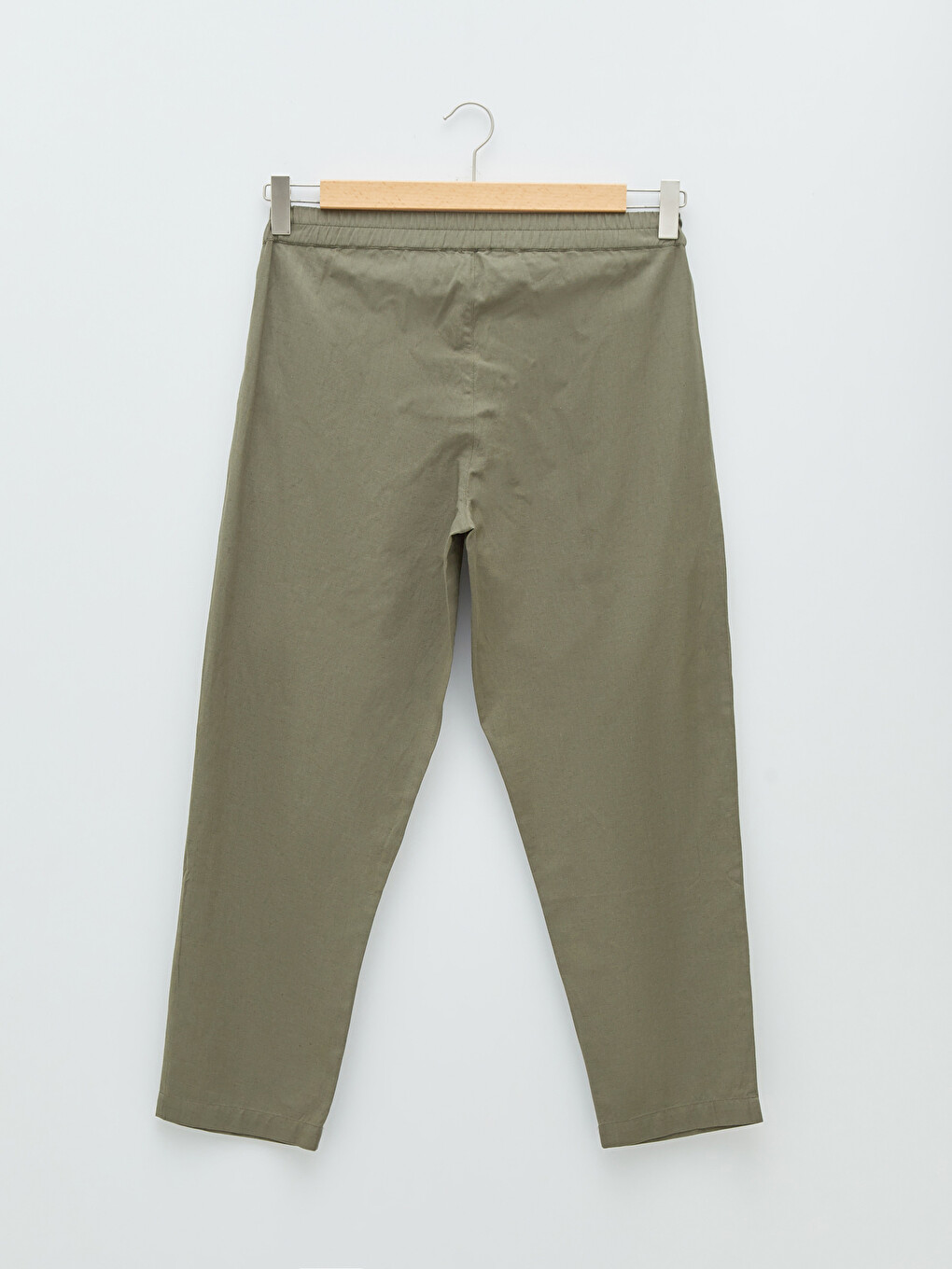 Women's Trousers With Elastic Waist And Tie Detail-6
