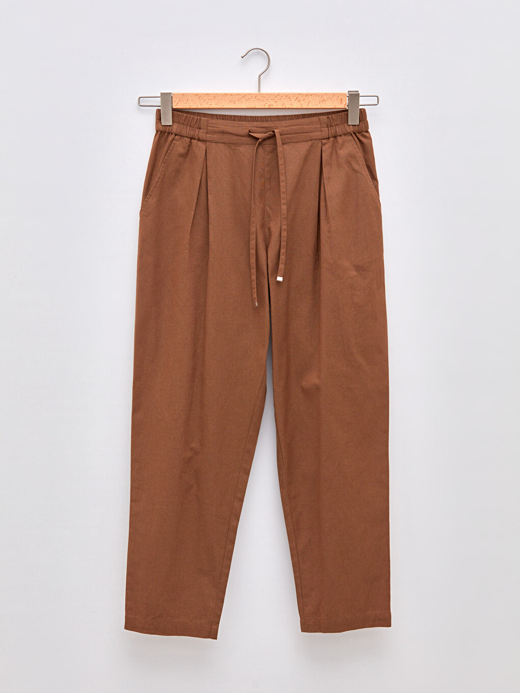 Women's Trousers With Elastic Waist And Tie Detail-6