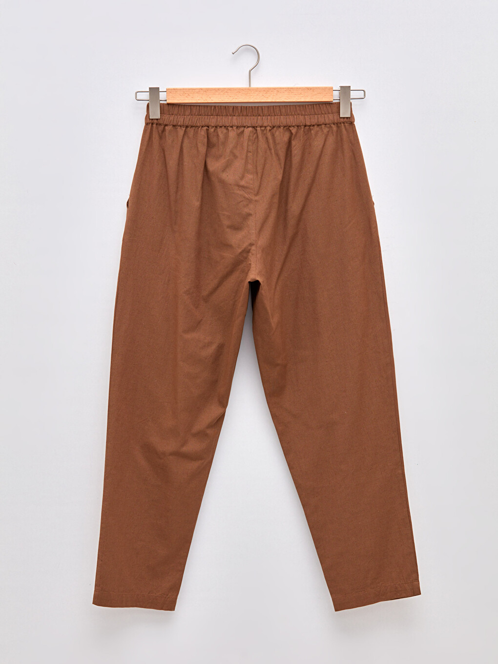 Women's Trousers With Elastic Waist And Tie Detail-7