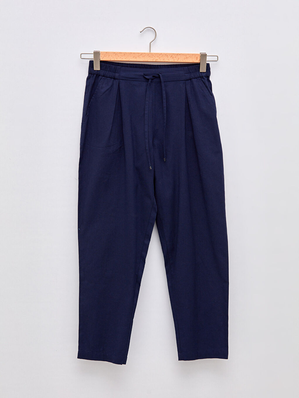 LCWAIKIKI Basic Women's Trousers with Elastic Waist and Tie Detail -W1FI25Z8-HSA