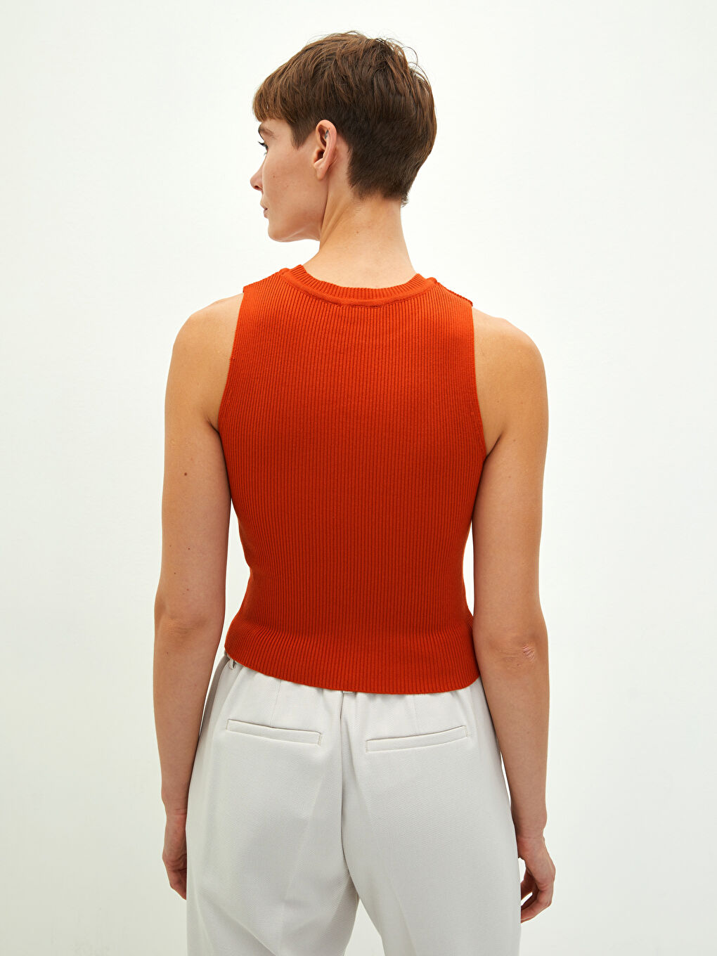 LCW Vision Crew Neck Women's Knitwear Tank Top -W1FI31Z8-S0E