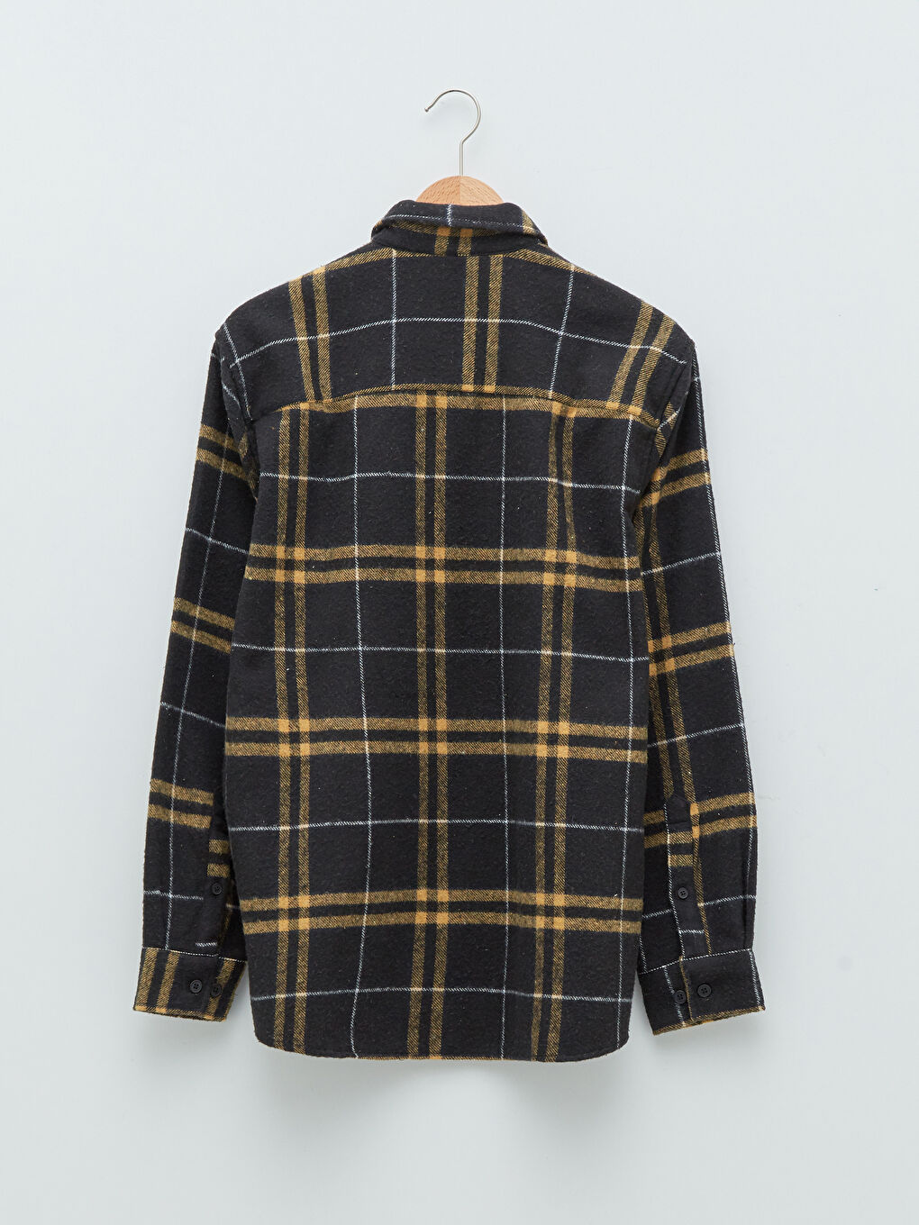 XSIDE Regular Fit Long Sleeve Plaid Men's Flannel Shirt
