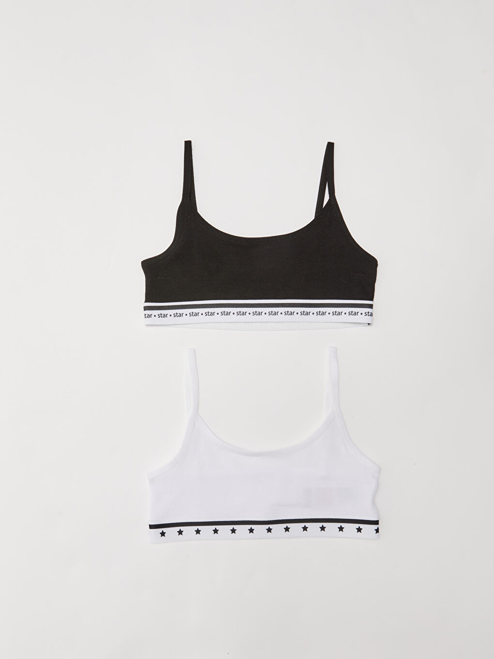 Printed Cotton Girl Bustier 2-Pack