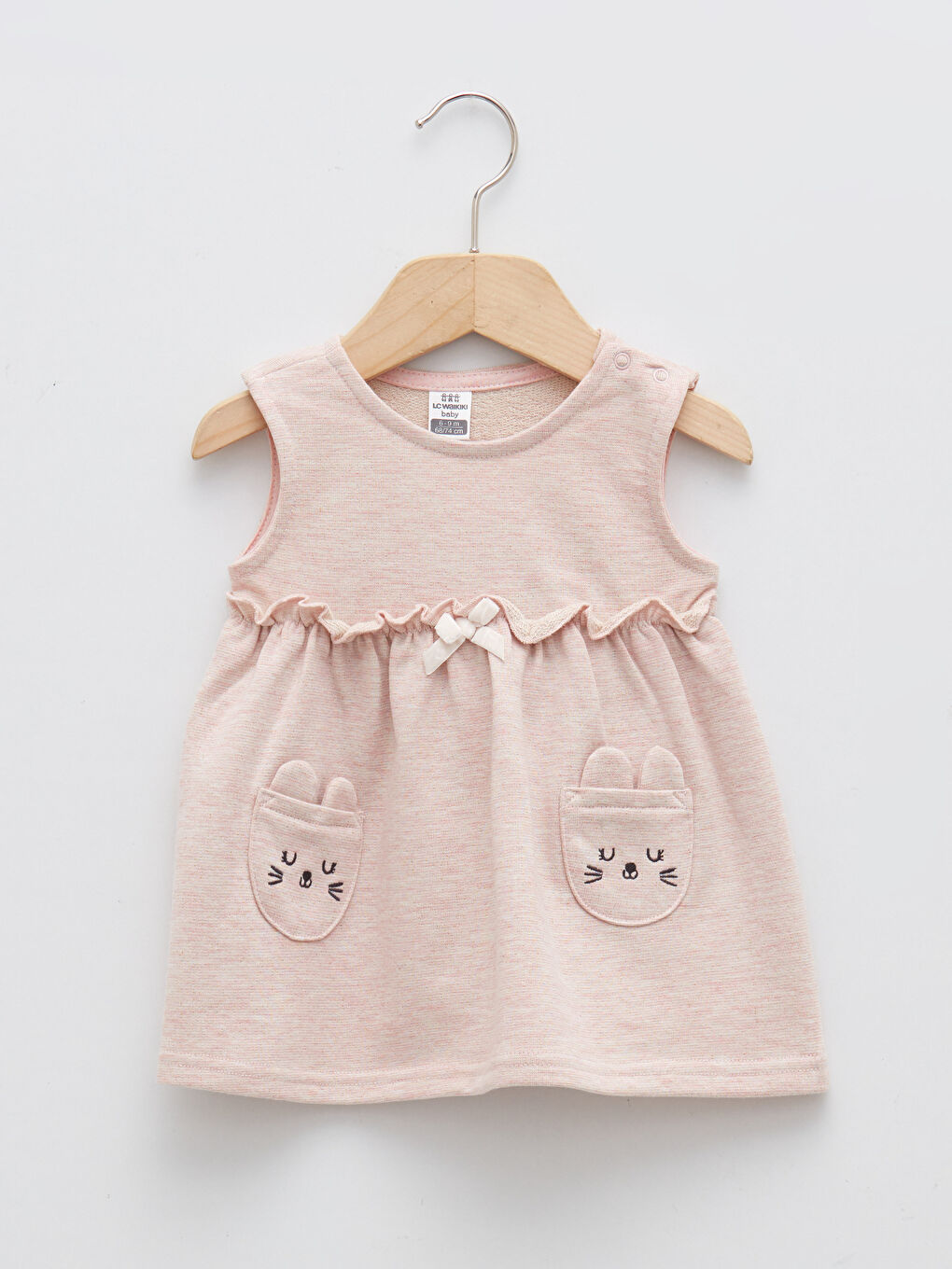 LCW baby Bebe Collar Long Sleeved Baby Girl Suit 2-Pack -W1FI75Z1-FWH