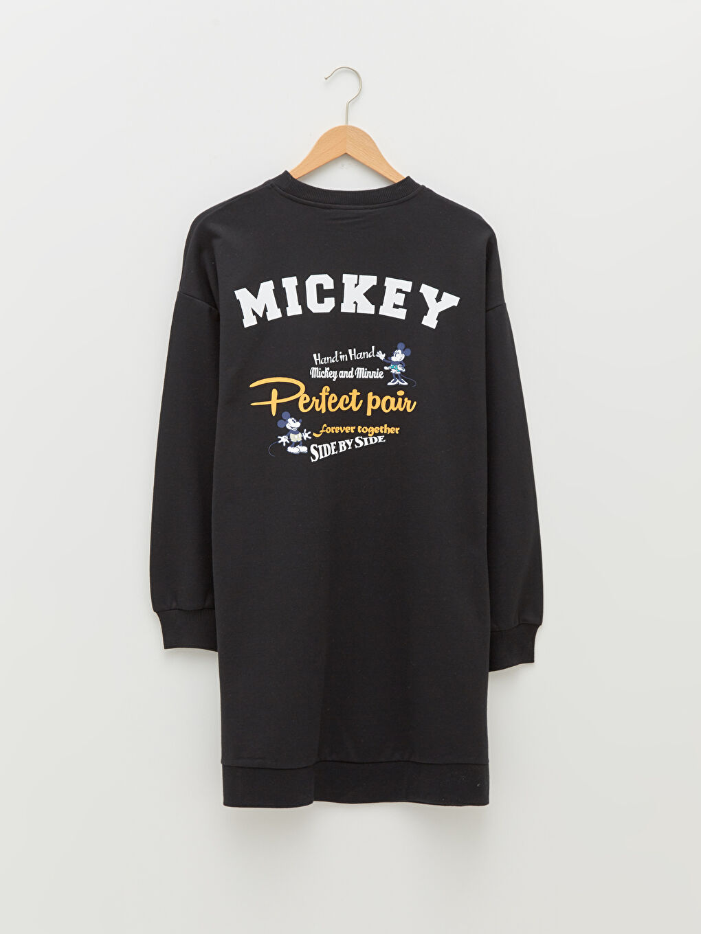 تونيك سويتشيرت ياقة دائرية مطبوع ميكي ماوس للسيدات-6