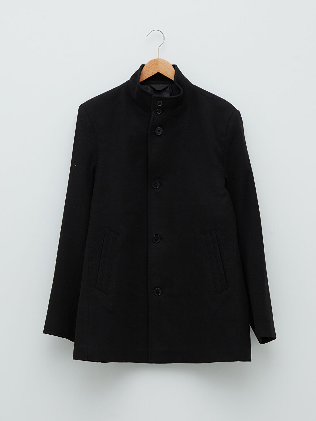 Standardni kroj kaput sa uspravnom kragnom za muškarce od kašeta-5