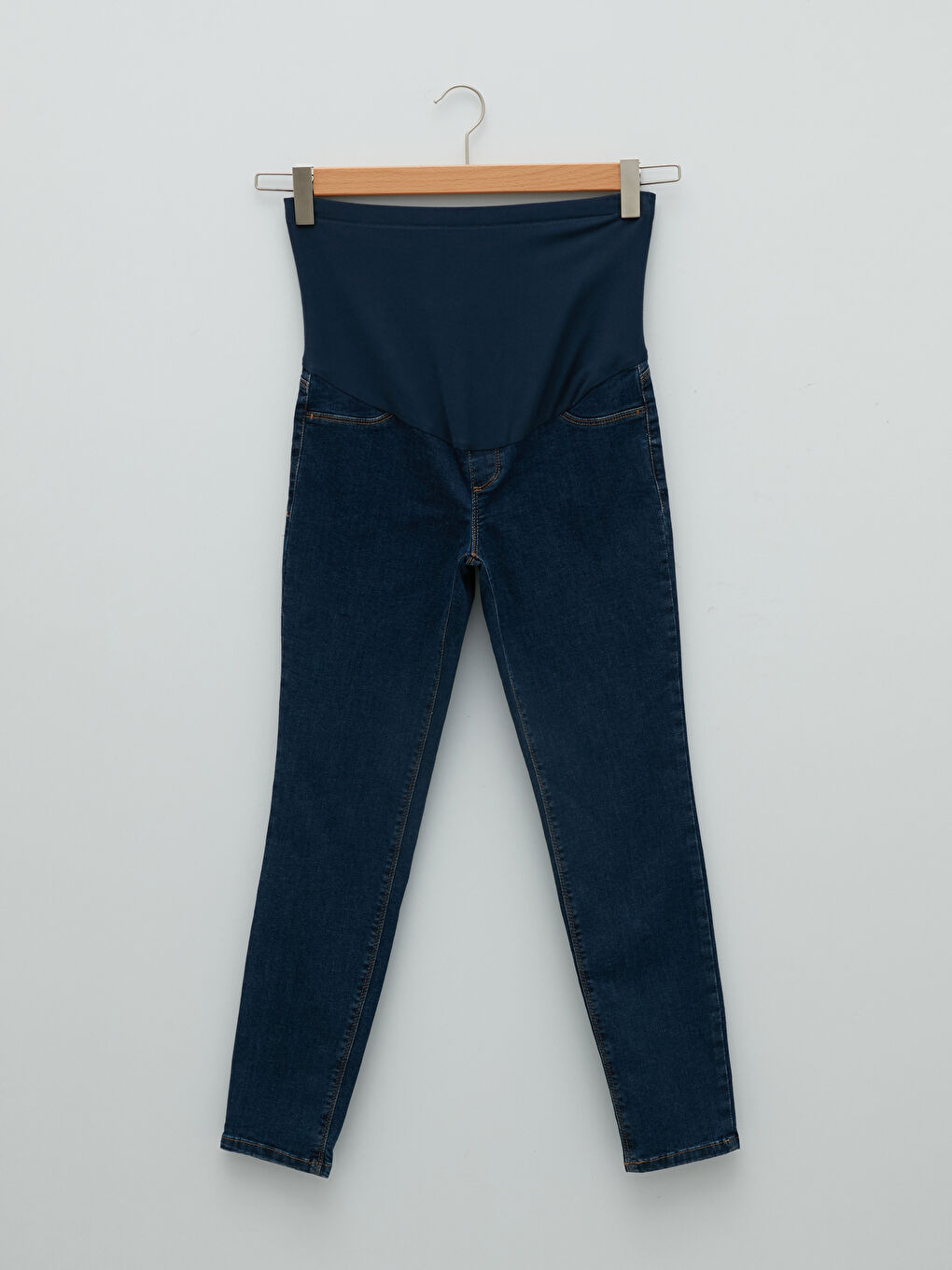 LCWAIKIKI Maternity Mercury Skinny Fit Straight Maternity Rodeo Jean Trousers with Abdominal Panels -W1FK38Z8-309