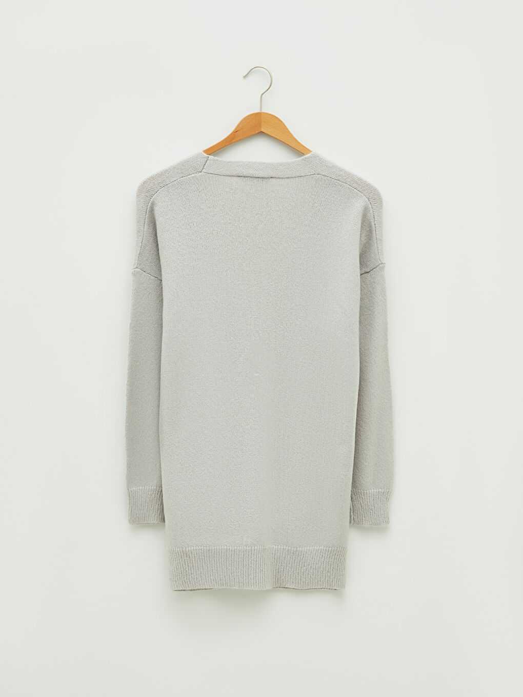 LCW Vision V-Neck Straight Long Sleeved Pocket Detailed Women's Knitwear Cardigan -W1FL40Z8-D5P