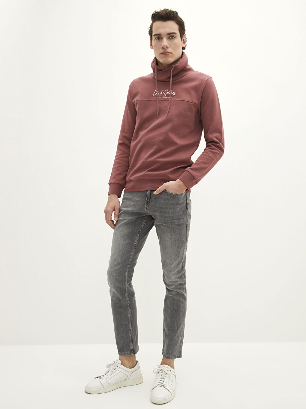 Sweat-shirt Imprimé à Manches Longues pour Hommes-2