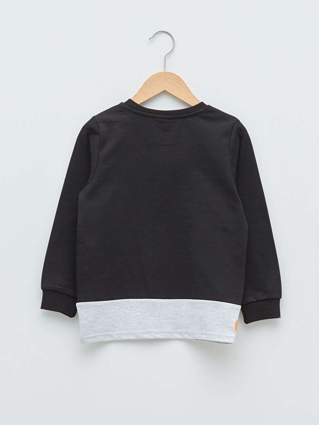 LCW Kids Bisiklet Yaka Yazı Baskılı Uzun Kollu Erkek Çocuk Sweatshirt -W1FM03Z4-CVL