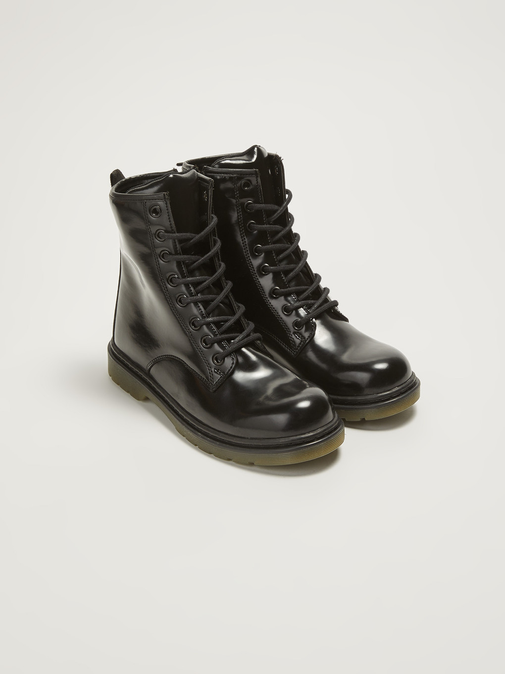  Faux Leather Lace-up Women's Boots