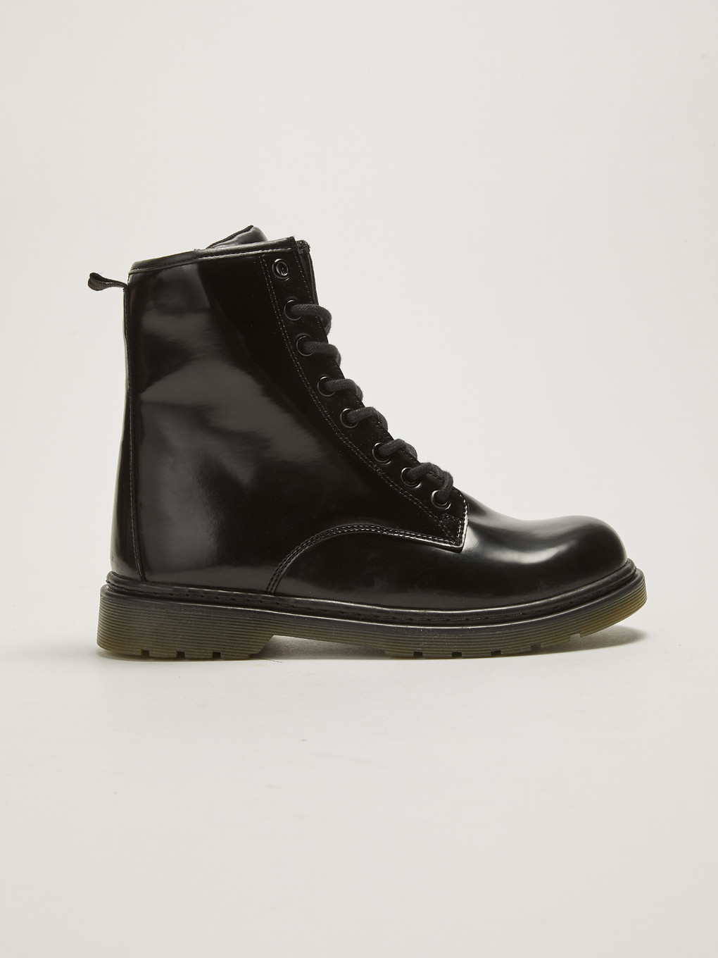 Faux Leather Lace-up Women's Boots-1