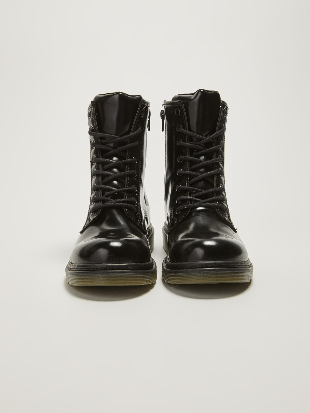 Faux Leather Lace-up Women's Boots-2