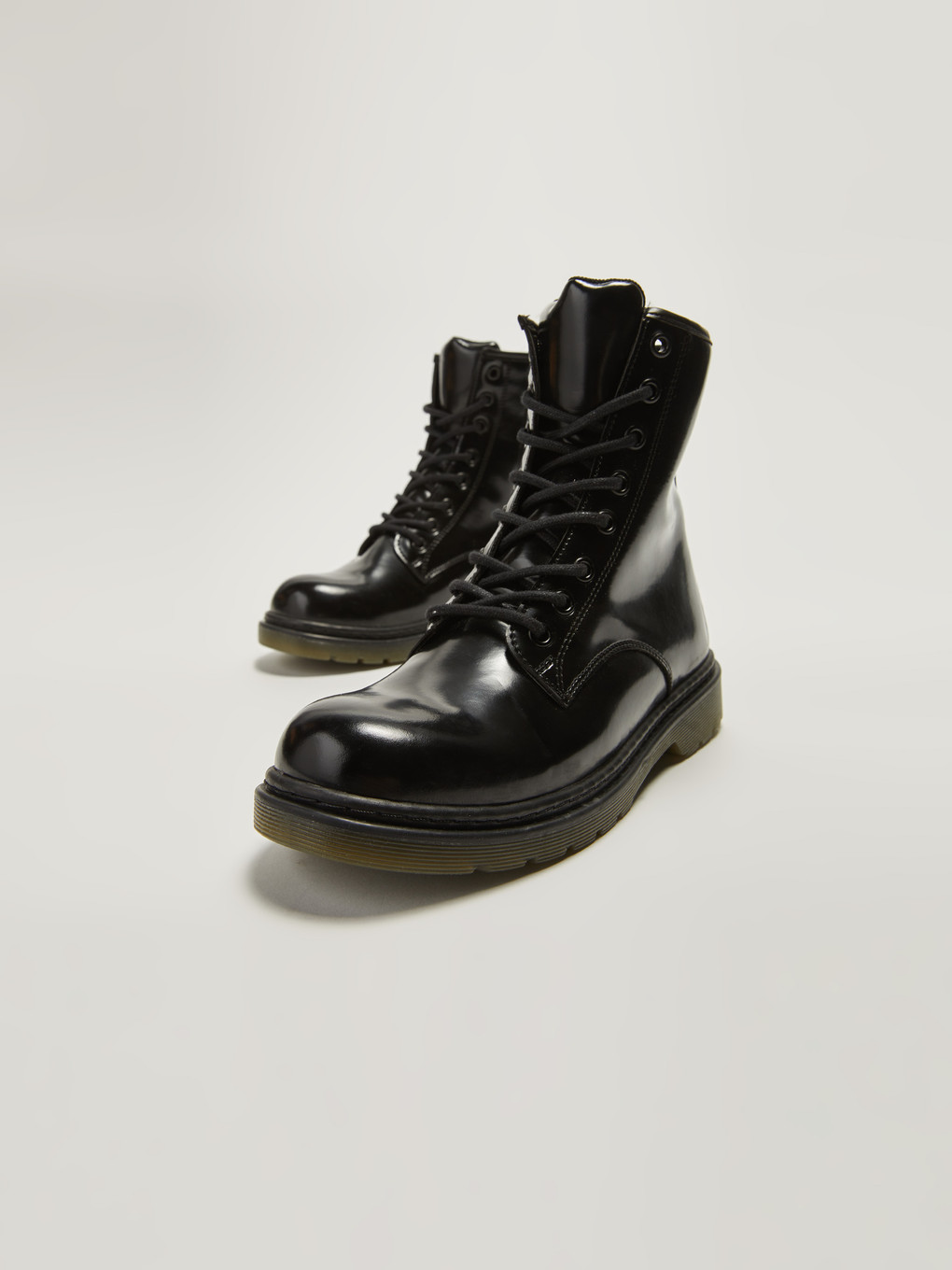 Faux Leather Lace-up Women's Boots-3