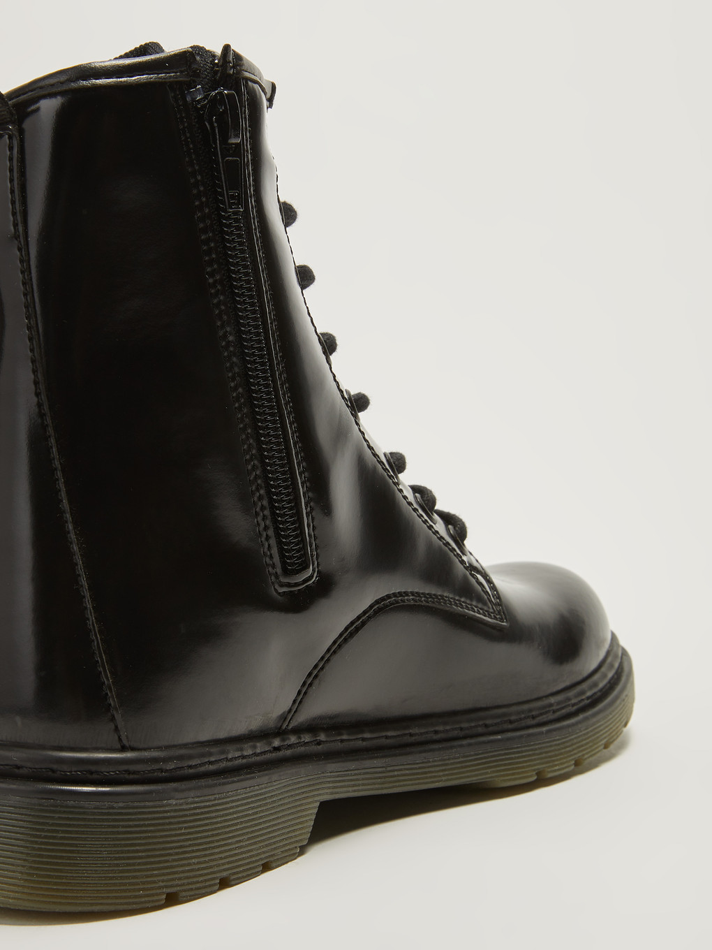 Faux Leather Lace-up Women's Boots-4