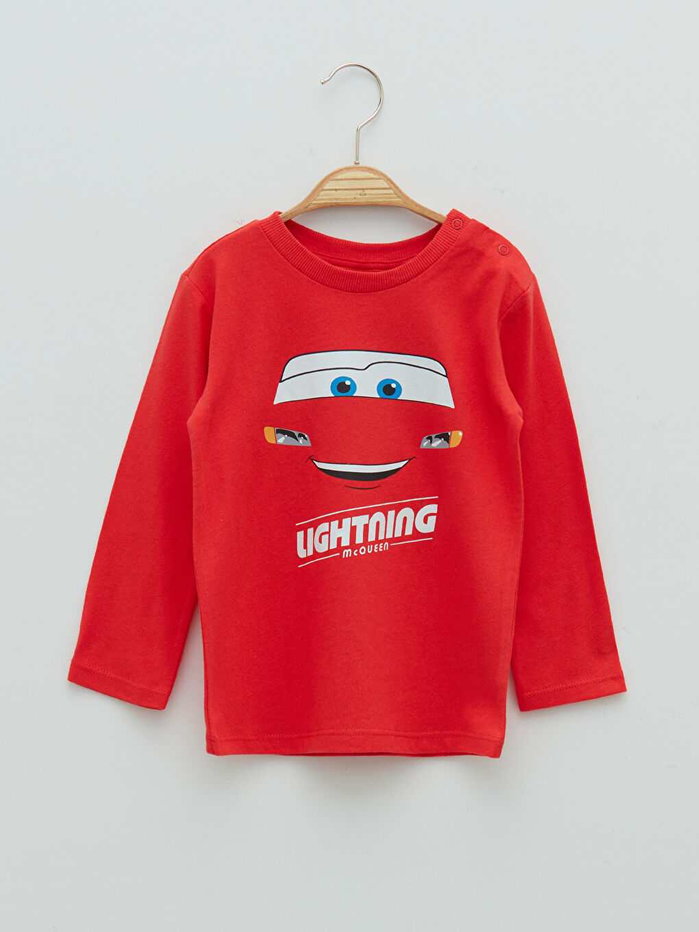 Crew Neck Long Sleeve Cars Printed Cotton Baby Boy T-Shirt 2-Pack-1