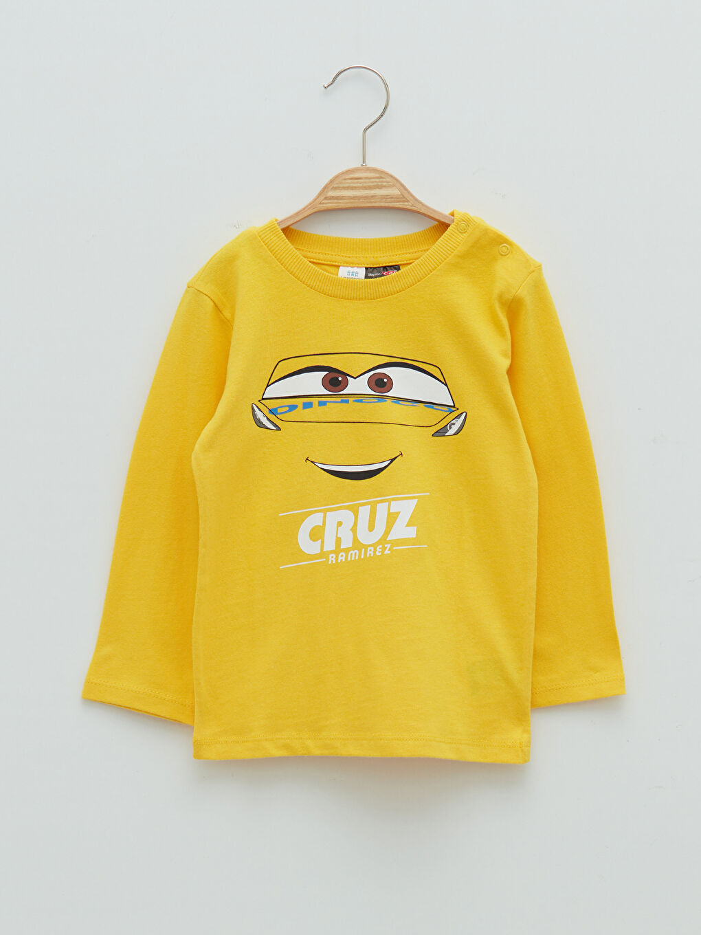 Crew Neck Long Sleeve Cars Printed Cotton Baby Boy T-Shirt 2-Pack-2