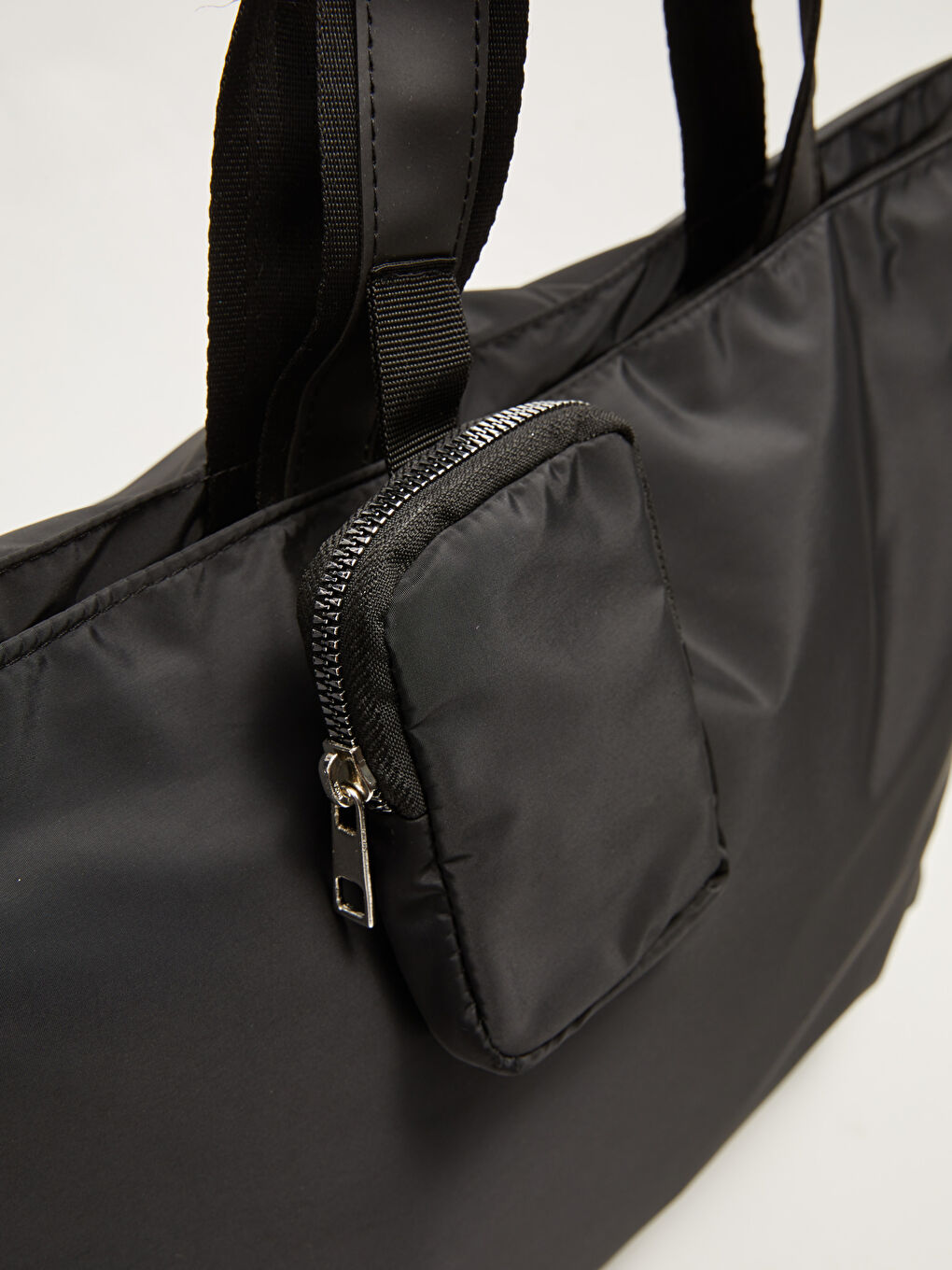 حقيبة يد للسيدات مع محفظة صغيرة إضافية من قماش المظلة-4