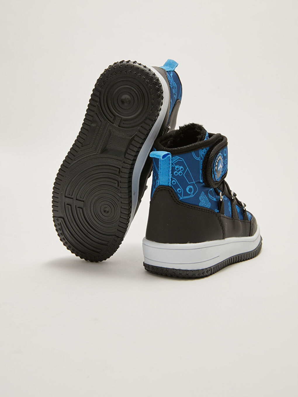 Karışık Bağcık ve Cırt Cırtlı Bilek Boy Erkek Çocuk Bot-3