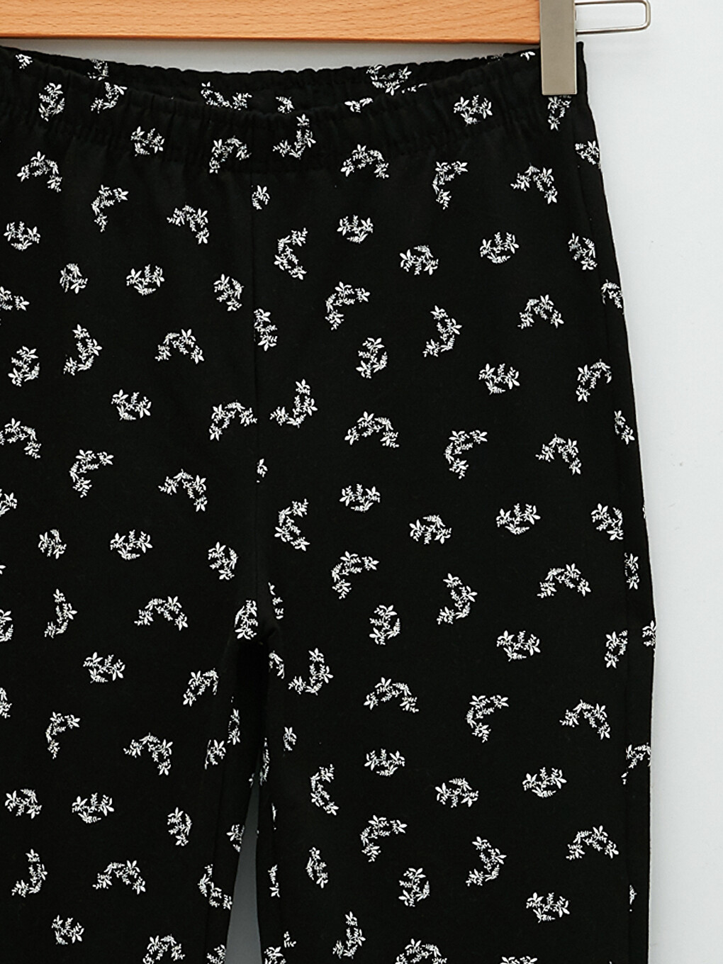 Women's Elastic Waist Patterned Cotton Jogger Sweatpants-6