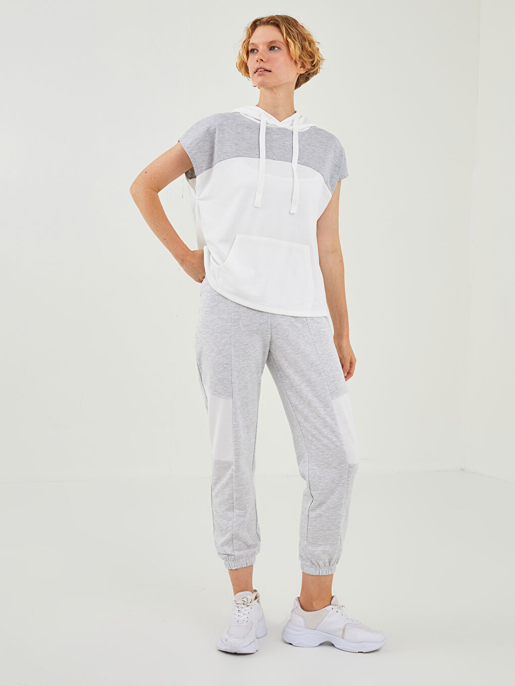 Женские Спортивные Штаны На Резинке Однотонные-1